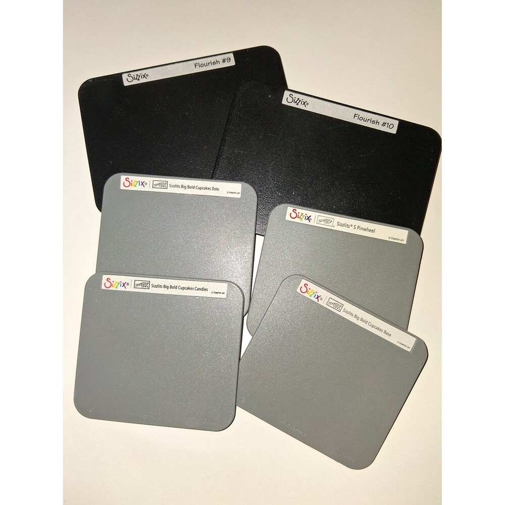 Sizzix Emboss Dyes unused lot 6